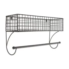 DII&reg; Large Farmhouse Towel Rack Gray