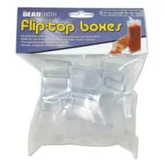 The Beadsmith&reg; 1.25" Flip Top Rectangle Storage Boxes, 20ct.