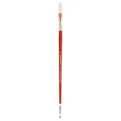 Connoisseur&reg; White Hog Bristle Long Handle Long Filbert Brush