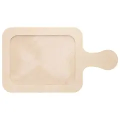 Leisure Arts&reg; 13" Rectangle Welled Wood Surface with Handle