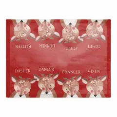 Reindeer Pals Cotton Twill Placemat