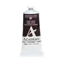 Grumbacher&reg; Academy&reg; Acrylic Paint, 3oz. C024 Burnt Umber