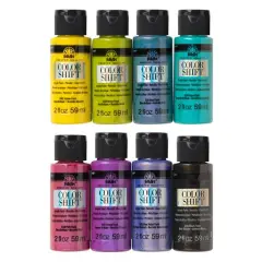 FolkArt&reg; Color Shift Gloss Acrylic Craft Paint 8 Color Set