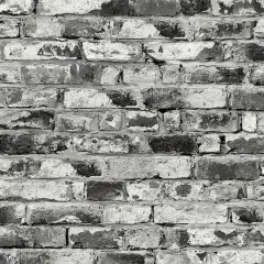 Surface Style Brickwork Peel & Stick Wallpaper Noir