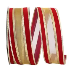 Reliant 2.5" x 50yd. Spirit 2 Wired Ribbon Scarlet