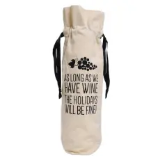 Personality Case&trade; Holidays Canvas Wine Bag