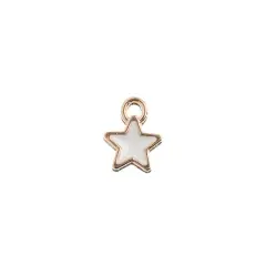 John Bead Sweet & Petite Tiny Star Charms, 10ct. White