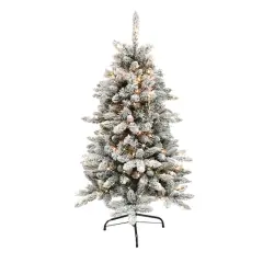 4.5ft. Pre-Lit Bennington Fir Artificial Christmas Tree, Clear Lights