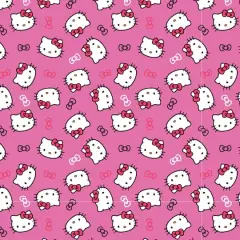 Sanrio&reg; Hello Kitty Pink Hello Kitty Head Cotton Fabric