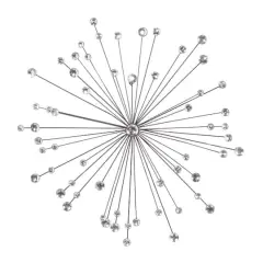 Silver Contemporary Metal Wall Decoration