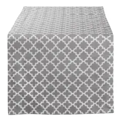 DII&reg; 108" Gray Lattice Table Runner
