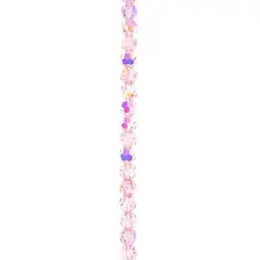 Preciosa Glass Crystal Round Beads, 4mm by Bead Landing&trade; Light Rose AB