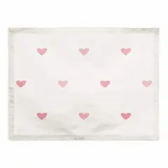 Simple Heart Pattern 18" x 14" Cotton Twill Placemat