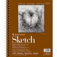 Strathmore Sketch Paper Pad, 400 Series, 100 Sheets, 9" x 12"