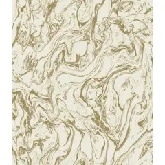 RoomMates Marble Seas Peel & Stick Wallpaper Gold