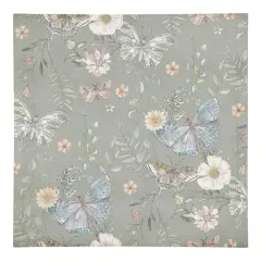 Butterflies Cotton Twill Napkin Green