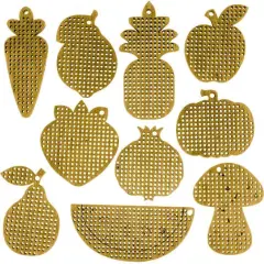 Wonderland Crafts Fruits & Vegetables Embroidery Blanks Set