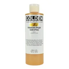 Golden&reg; Iridescent Fluid Acrylics 8oz. Iridescent Bright Gold (Fine)