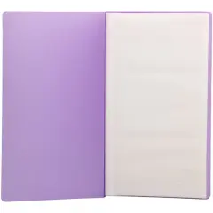JAM Paper Purple Wallet Size Business Card Book, 12ct.