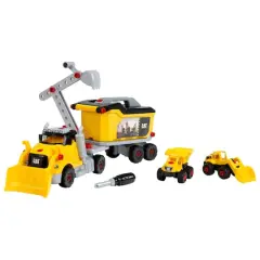 Theo Klein CAT&reg; Excavator Tool Truck 4-in-1 Set