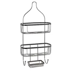 Bath Bliss Prince Design Black Onyx Shower Caddy