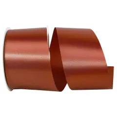 JAM Paper 2.5" x 50yd. Single Face Satin Allure Ribbon Light Brown