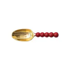 Hello Honey&reg; 9.5" Red & Gold Enameled Aluminum Scoop