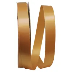JAM Paper 7/8" x 100yd. Double Face Satin Allure Ribbon Gold