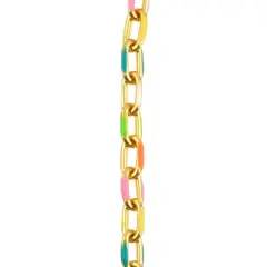 18" Gold Enamel Clip Chain by Bead Landing&trade;
