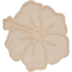 Leisure Arts&reg; 10" Hibiscus Welled Wood Surface