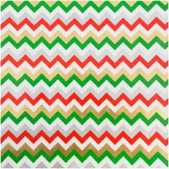 JAM Paper Colorful Chevron Stripes Gift Wrap