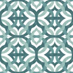 RoomMates Tipton Peel & Stick Wallpaper Teal and White