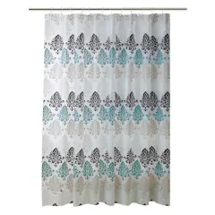 Bath Bliss Paisley Design Shower Curtain