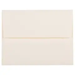 JAM Paper A2 Strathmore Invitation Envelopes, 50ct. Natural White Linen