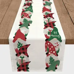 90'' Gnome Pattern Cotton Twill Runner