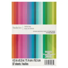 Jewel Colors 4.5" x 6.5" Textured Paper Pad by Recollections&trade;, 87 Sheets