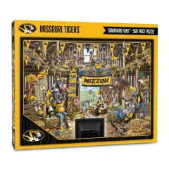 College Barnyard Fans 500 Piece Puzzle Missouri Tigers