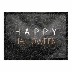 Happy Halloween Spider Webs 18" x 14" Cotton Twill Placemat