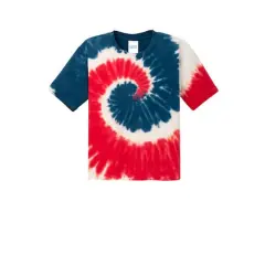 Port & Company&reg; Youth Tie-Dye T-Shirt USA Rainbow