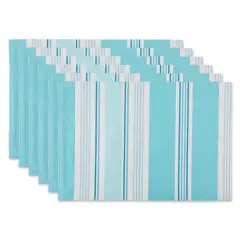 Beach House Stripe Print OutdoorPlacemat (Set of 6)