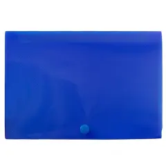 JAM Paper Blue Plastic Index Card Case