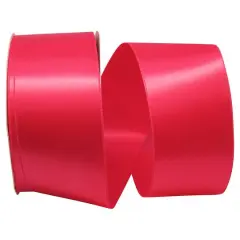 JAM Paper 2.25" x 50yd. Double Face Satin Allure Ribbon Shocking Pink
