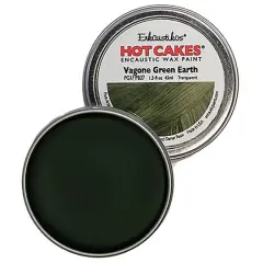 Enkaustikos&reg; Hot Cakes&reg; Encaustic Wax Paint, 1.5oz. Vagone Green Earth