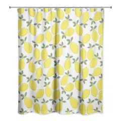 Fun Lemon Pattern 71" x 74" Shower Curtain