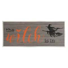 Stupell Industries The Witch Is In Halloween Sign Wall Plaque Art