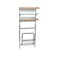 Household Essentials 26" Metal Magnetic Organizer Rack Gray