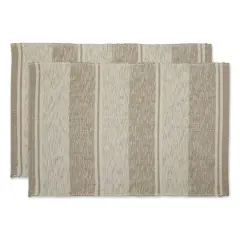 DII&reg; Shadow Stripe Variegated Recycled Yarn Rug Set, 2ft. x 3ft. Brown