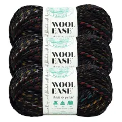 3 Pack Lion Brand&reg; Wool-Ease&reg; Thick & Quick&reg; Prints & Stripes Yarn Oil Slick