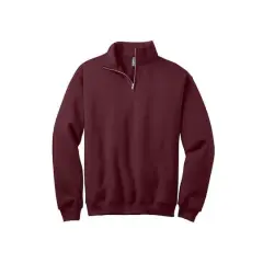 JERZEES&reg; NuBlend&reg; 1/4-Zip Cadet Collar Sweatshirt Maroon