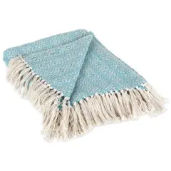 DII&reg; Aqua Diamond Stitch Throw